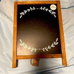 Small chalkboard. Great for a smaller wedding sign.